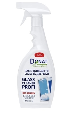 Засіб для миття Donat Clean Nature для скла та дзеркал 500 мл